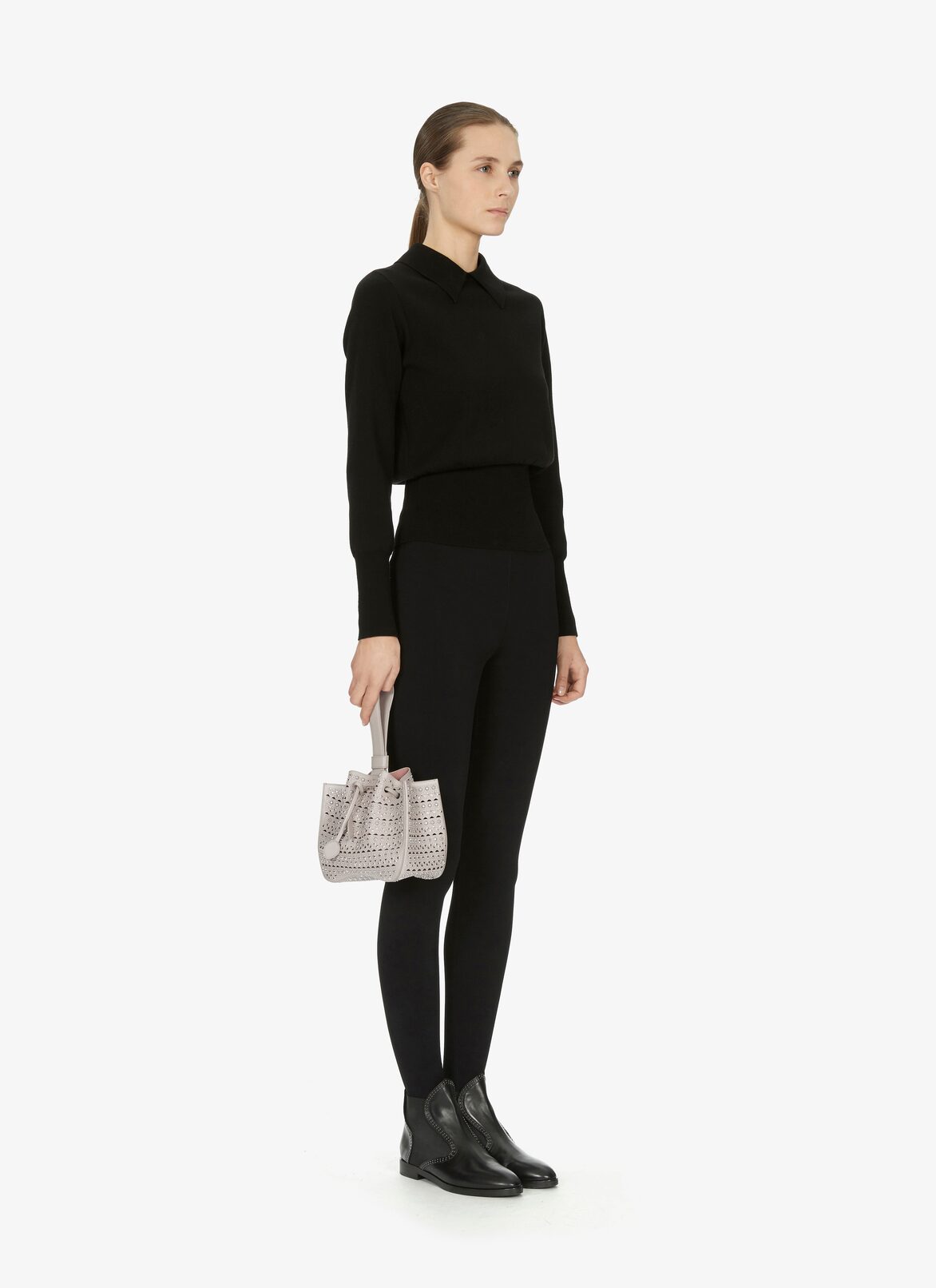 ROSEMARIE CUIR LUX VIENNE CLOUS PEARL ALAÏA PEARL  ROSEMARIE CUIR LUX VIENNE CLOUS PEARL